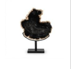 PET9 Versteend hout op metalen voet – 39 cm