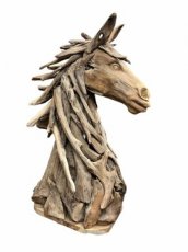TEHOR90 Teak Houten Paardenkop 90cm
