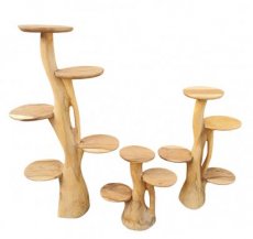 TEPL140 Support pour Plaque en Bois Star – Bloc Présentoir Artisanal
