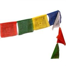 TIBVLA10 Tibetaanse gebedsvlaggen 10cm