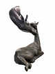 VPO08 Bronzen giraffe met jong – 98 cm