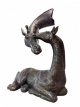VPO08 Bronzen giraffe met jong – 98 cm