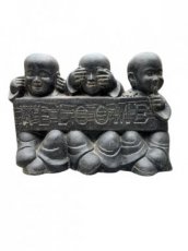 VPO1/02-08-WELKOM Monniken Set 'welkom' 86cm