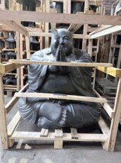 VPOBULK-12-MONKXXL 2x Zittende Lucky Buddha 100cm