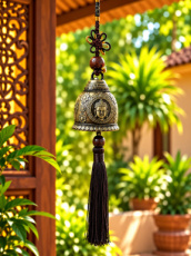 WIND13 Windbel met Buddha – 30 cm