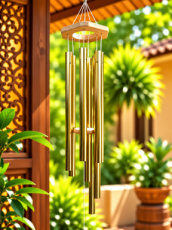 WIND21 Windbel Japan Goud – 138 cm